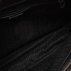 Aigner Black Leather Zip Crossbody Bag