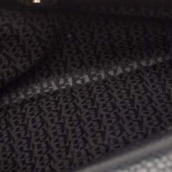 Pre Owned Aigner Black Leather Diadora Shoulder Bag