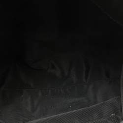 Pre Owned Aigner Black Monogram Canvas and Leather Tote