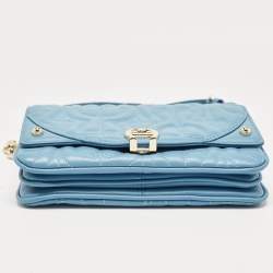 Aigner Blue Quilted Leather Diadora Shoulder Bag