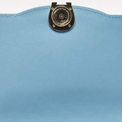 Aigner Blue Quilted Leather Diadora Shoulder Bag