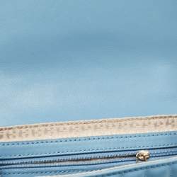 Aigner Blue Quilted Leather Diadora Shoulder Bag
