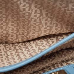 Aigner Blue Quilted Leather Diadora Shoulder Bag