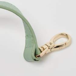 Pre Owned Aigner Mint Green Leather Front Pocket Satchel