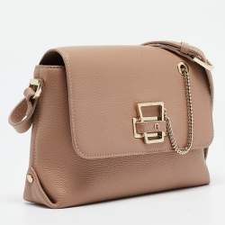 Aigner Beige Leather Isabela Shoulder Bag