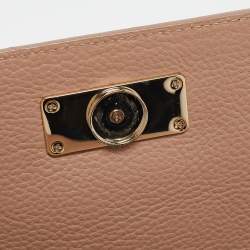 Aigner Beige Leather Isabela Shoulder Bag