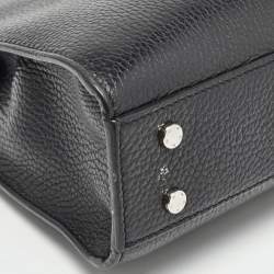 Pre Owned Aigner Black Leather Small Cybill Tote