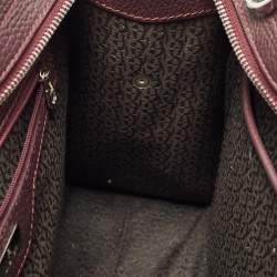 Aigner Burgundy Leather Cybill Tote