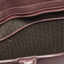 Aigner Burgundy Leather Cybill Tote