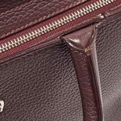 Aigner Burgundy Leather Cybill Tote
