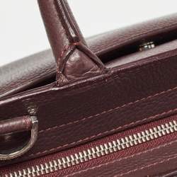Aigner Burgundy Leather Cybill Tote