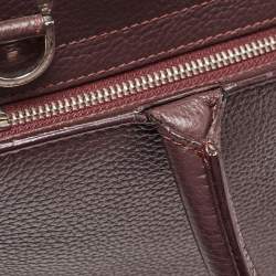 Aigner Burgundy Leather Cybill Tote