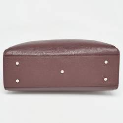 Aigner Burgundy Leather Cybill Tote