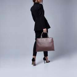 Aigner Burgundy Leather Cybill Tote