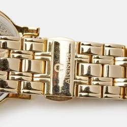 Pre Owned Aigner Champagne Gold Plated Stainless Steel Cortina A26337 Women's Wristwatch 36 mm