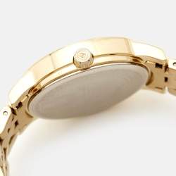 Pre Owned Aigner Champagne Gold Plated Stainless Steel Cortina A26337 Women's Wristwatch 36 mm