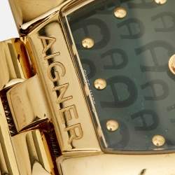Aigner Green Mother Of Pearl Two-Tone Stainless Steel Cremona A115200 Women's Wristwatch 28 mm