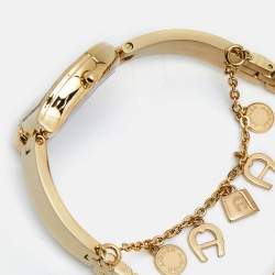 Pre Owned Aigner Champagne Gold Plated Stainless Steel Enna AGW264003 Women's Wristwatch 25.60 mm