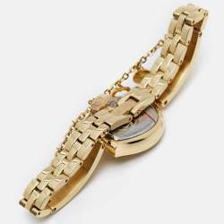 Pre Owned Aigner Champagne Gold Plated Stainless Steel Enna AGW264003 Women's Wristwatch 25.60 mm