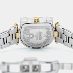 Pre Owned Aigner Mother of Pearl Two Tone Stainless Steel Arco A34200 Women's Wristwatch 25 mm