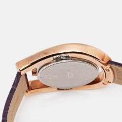 Aigner Mother Of Pearl Two-Tone Stainless Steel Leather Capri A146203 Women's Wristwatch 33 mm