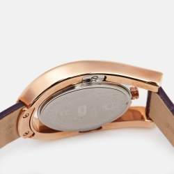 Aigner Mother Of Pearl Two-Tone Stainless Steel Leather Capri A146203 Women's Wristwatch 33 mm
