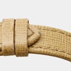 مملوكة مسبقًا Aigner Cesena A53200  Mother of Pearl Gold Plated Stainless Steel Leather Women's Wristwatch 20 mm