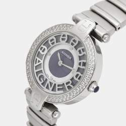 Pre Owned Aigner Blue Stainless Steel Siena Women's Wristwatch 32mm