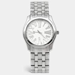 مملوكة مسبقًا Aigner Lazio A42200 Silver White Dial Stainless Steel Women's Wristwatch 36 mm