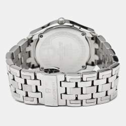 Pre Owned Aigner Lazio A42200 Silver White Dial Stainless Steel Women's Wristwatch 36 mm