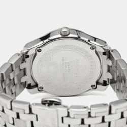 Pre Owned Aigner Lazio A42200 Silver White Dial Stainless Steel Women's Wristwatch 36 mm