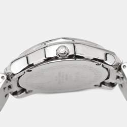 Pre Owned Aigner Lazio A42200 Silver White Dial Stainless Steel Women's Wristwatch 36 mm