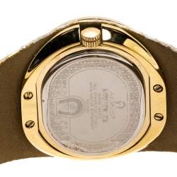 Aigner Silver Gold Plated Stainless Steel Ravello Due A21000 Women's Wristwatch 43MM