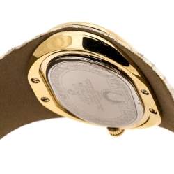 Aigner Silver Gold Plated Stainless Steel Ravello Due A21000 Women's Wristwatch 43MM
