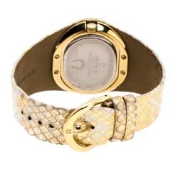 Aigner Silver Gold Plated Stainless Steel Ravello Due A21000 Women's Wristwatch 43MM