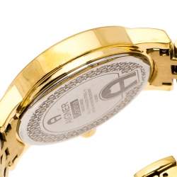 Pre Owned Aigner Gold Plated Stainless Steel Cortina A26300 Women's Wristwatch 35 mm