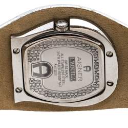 Pre Owned Aigner Silver Stainless Steel L'Aquila A41200 Women's Wristwatch 38 mm