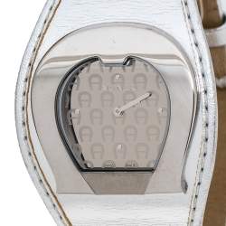 Pre Owned Aigner Silver Stainless Steel L'Aquila A41200 Women's Wristwatch 38 mm