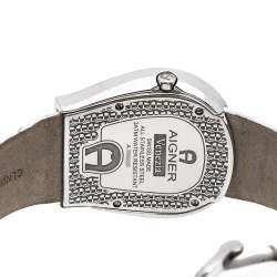 Pre Owned Aigner Mother of Pearl Gold Plated Stainless Steel Venezia A39200 Women's Wristwatch 36 mm