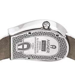 Pre Owned Aigner Mother of Pearl Gold Plated Stainless Steel Venezia A39200 Women's Wristwatch 36 mm