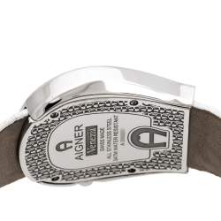 Pre Owned Aigner Mother of Pearl Gold Plated Stainless Steel Venezia A39200 Women's Wristwatch 36 mm