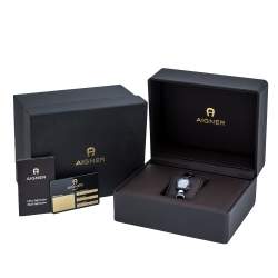 Pre Owned Aigner Black Ceramic Savonna Women's Watch 24 MM