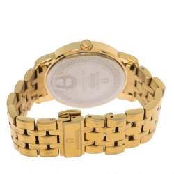Pre Owned Aigner Gold Plated Stainless Steel Cortina A26300 Women's Wristwatch 36 mm