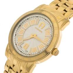 Pre Owned Aigner Gold Plated Stainless Steel Cortina A26300 Women's Wristwatch 36 mm