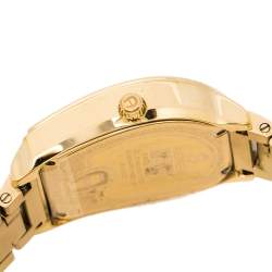 Pre Owned Aigner Mother Of Pearl Gold Plated Stainless Steel Verona A48100 Women's Wristwatch 33 mm
