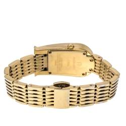 Pre Owned Aigner Champagne Gold Plated Stainless Steel Olbia A29000 Women's Wristwatch 21 mm