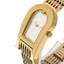 Pre Owned Aigner Champagne Gold Plated Stainless Steel Olbia A29000 Women's Wristwatch 21 mm