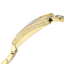 مملوكة مسبقًا Aigner Diamond Embedded Gold Plated Stainless Steel 1 Carat Diamond A29000 Women's Wristwatch 21 mm
