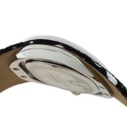 Pre Owned Aigner Black Stainless Steel Ravello Due A21000 Women's Wristwatch 43 mm