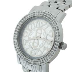 Pre Owned ساعة يد نسائية أيغنر كورتينا أيه 26300 ستانليس ستيل فضي 35 مم